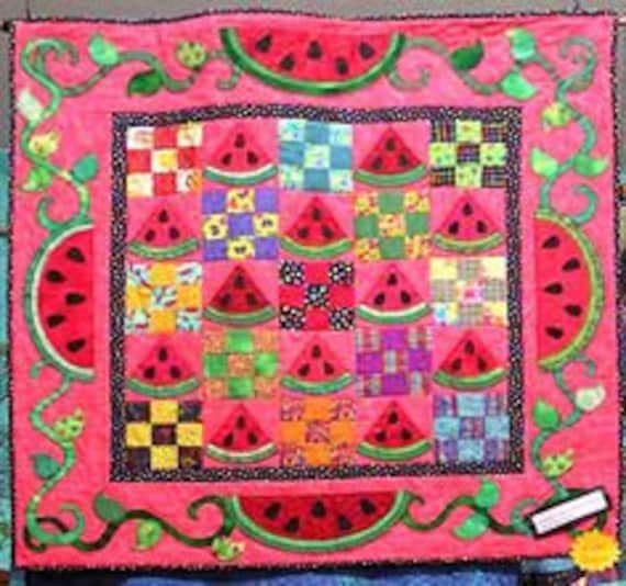 Watermelon Patch quilt pattern by Carole by MoonlightMercantile