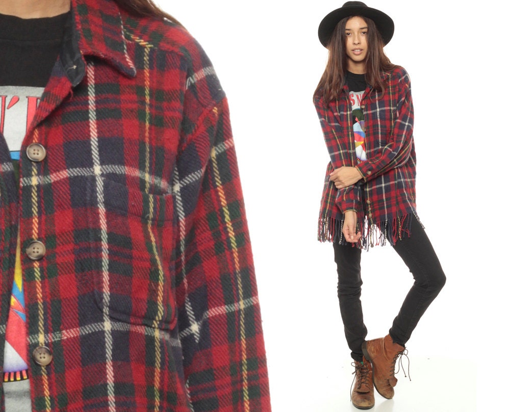 90s fashion women flannel