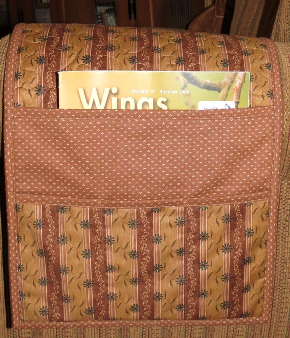 Quilted Armchair Caddy Bedside Caddy Remote Holder