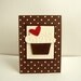 Cupcake Birthday Card,  Chocolate Cupcake Birthday Card,  Happy Birthday Cupcake Card, Birthday Card with Cupcake, Chocolate Cupcake Card,