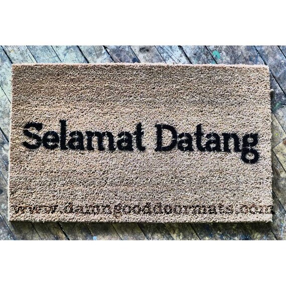 Selamat Datang Indonesian doormat by DamnGoodDoormats