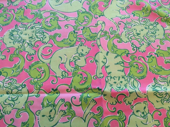 Lilly Pulitzer Lion fabric