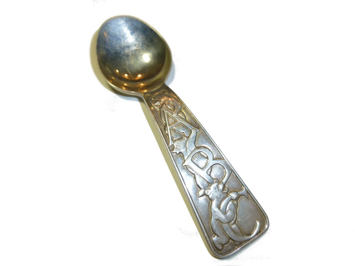 Vintage Tiffany & Co ABC Baby Toddler Sterling Silver Spoon. Very