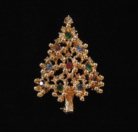 vintage christmas tree brooch possibly eisenberg ice by vintage christmas tree brooch possibly eisenberg ice by