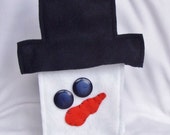 Snowman Christmas Gift Bag by Happy Valley Primitives great for jewelry, perfume gifts BICOFG
