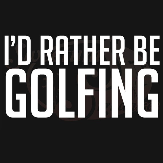 Id Rather Be Golfing Vehicle Decals