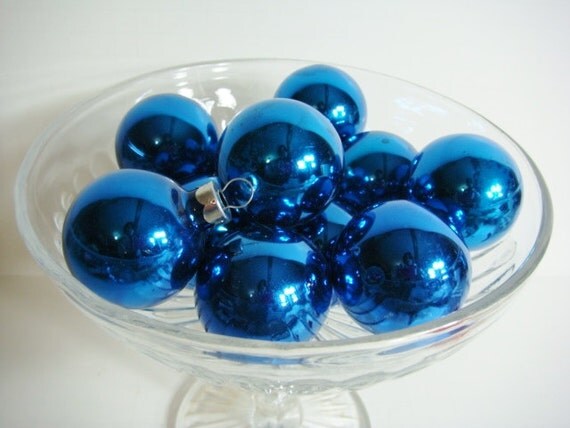blue mercury glass christmas ornaments set of by blue mercury glass christmas ornaments set of by