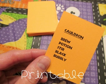 Printable- PDF- Halloween Taboo- Fun Party Game for kids, teens, and adults
