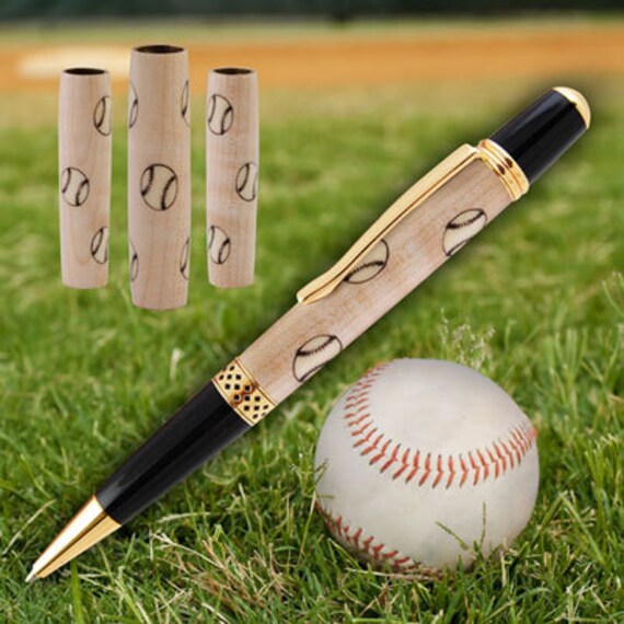 Baseball Inlay Twist Pen