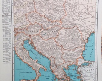 Popular items for central europe map on Etsy