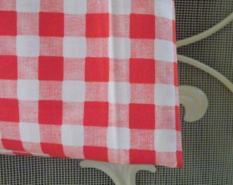 50% off this item, enter LOVE99 at checkout, Red and White Checkered, Red and White, Checkered, Material, Fabric, Fabric Supply, Yardage