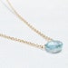 Blue Topaz Necklace Gold Blue Topaz Necklace December