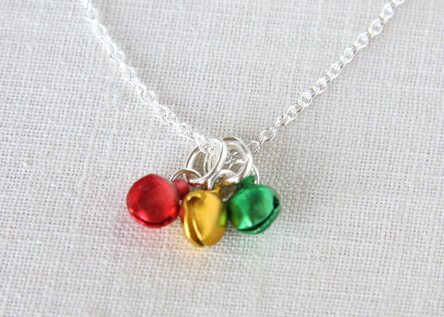 Christmas Party Necklace Jingle Bell Necklace by KapKaDesign