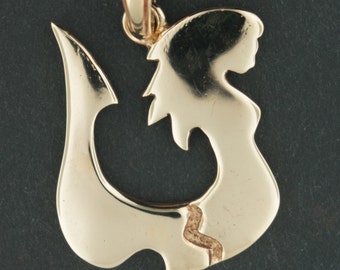 Lamina Scale Pendant from Fairy Tail in Antique Bronze