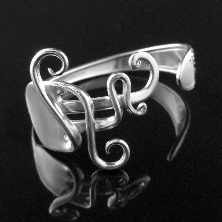 Silver Fork Jewelry Recycled Bracelet Vintage Wedding
