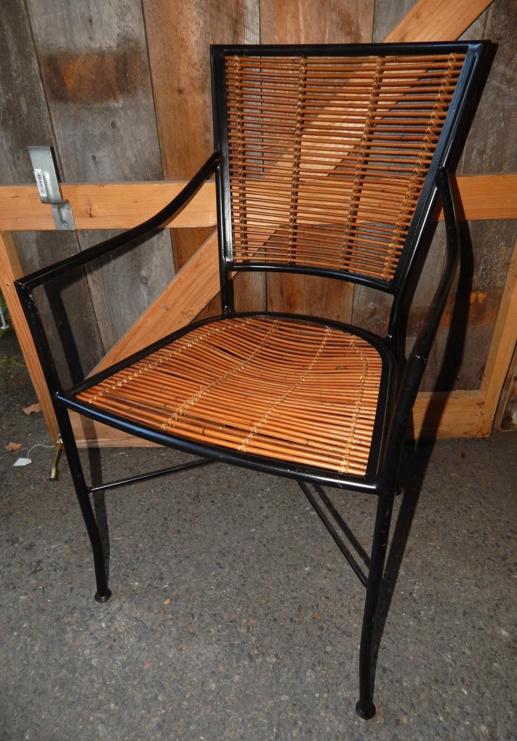 Crate and Barrel Metal & Bamboo Chair – Haute Juice