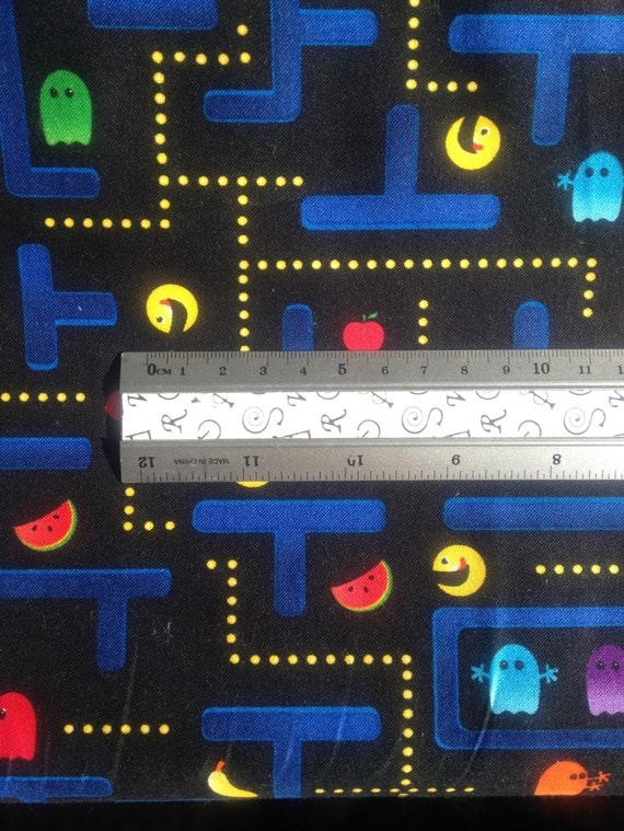 Quitling Fabric Arcade Games Pacman Fat Quarter