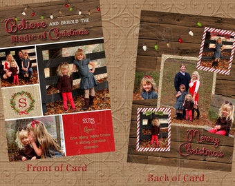 Rustic holiday cards | Etsy