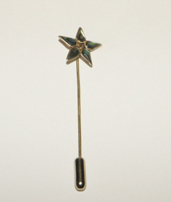 Sterling Silver Stick pin Hat pin star shaped. by Eosophobish