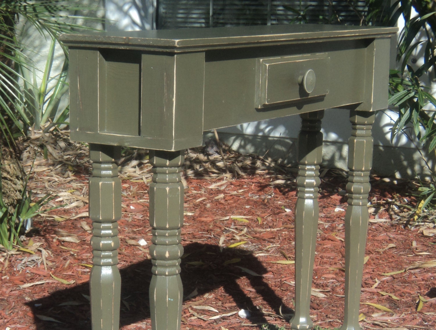 Tight Space Furniture Skinny Entry Table Hallway Plant