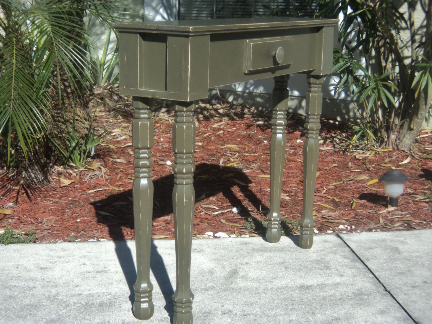 Tight Space Furniture Skinny Entry Table Hallway Plant