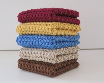 Crochet Dishcloths, Washcloths, Dish Cloth, Wash Cloth
