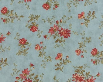 Atelier - Delicate Sprays in Aqua by 3 Sisters for Moda Fabrics - Last Yard