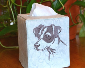 Jack Russell Terrier Head Tissue Box Cover