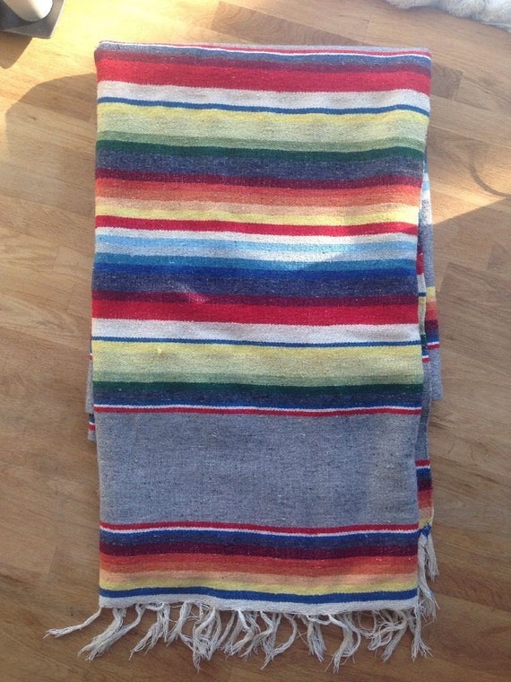 Vintage Mexican Serape by SalvageAndSaint on Etsy