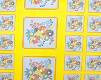 One Panel Anna Maria Horner Little Folks Voile - Square Dance in Citrus