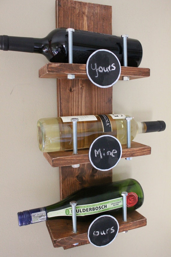 Items similar to Small Wine rack Handcrafted wooden wine rack on Etsy