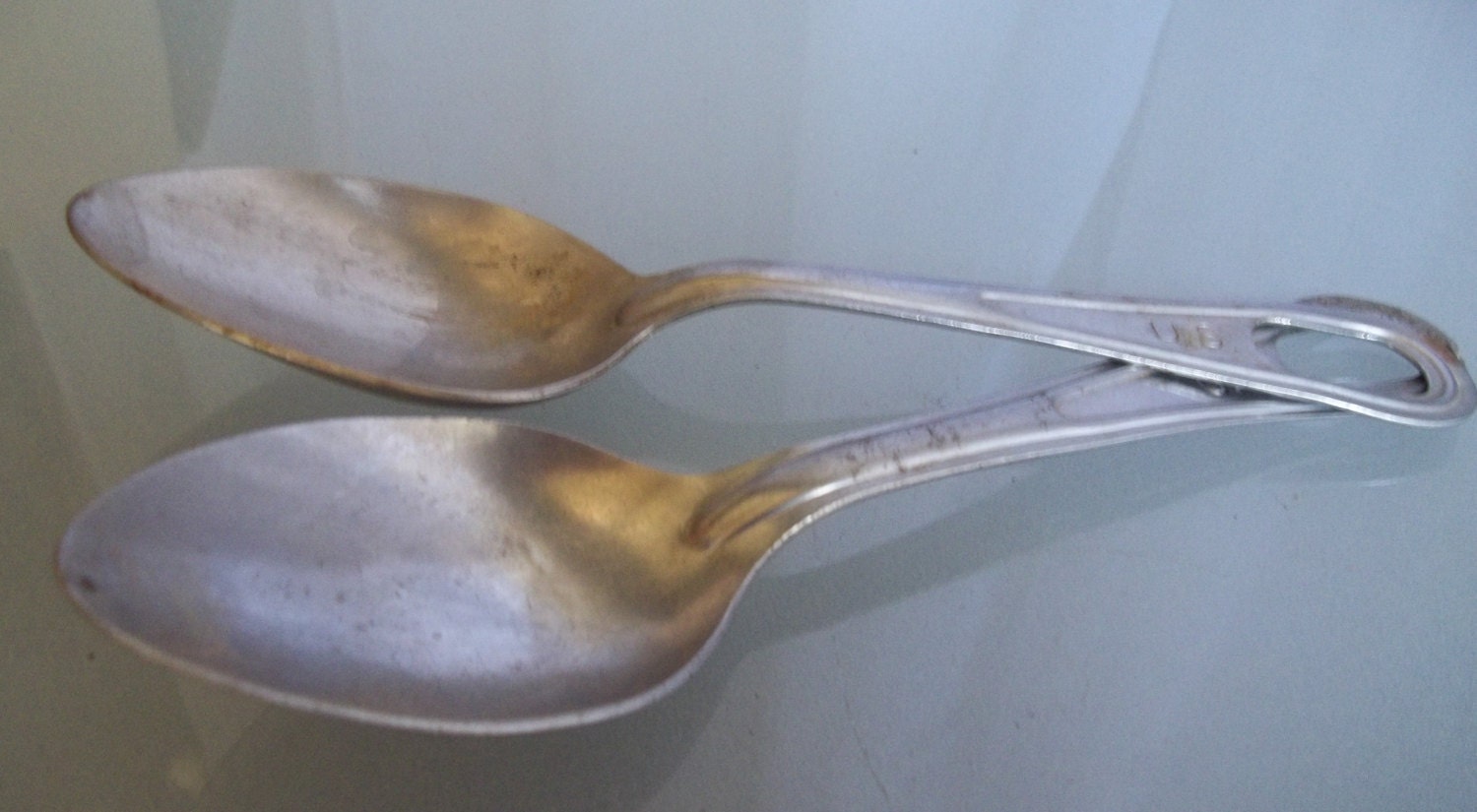 WWII U.S. Army Mess Kit Spoons Vintage Spoons Utensils