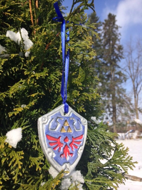 Hylian Shield Christmas ornament by fiercee on Etsy