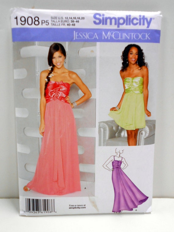 Jessica Mcclintock Special Occasion Dress Pattern Simplicity