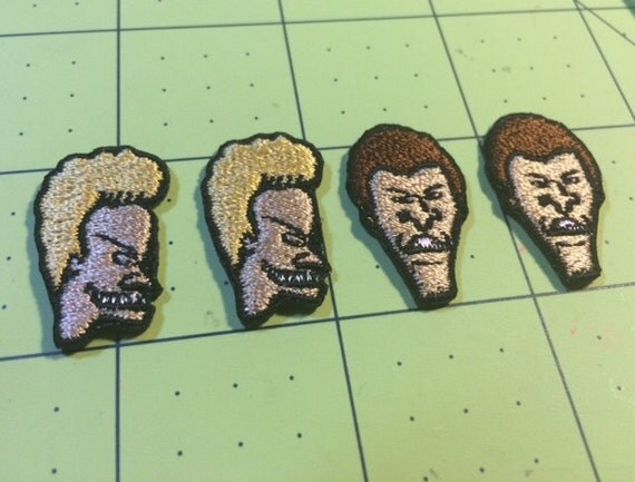 custom mini beavis and butthead patch set custom mini beavis and butthead patch set