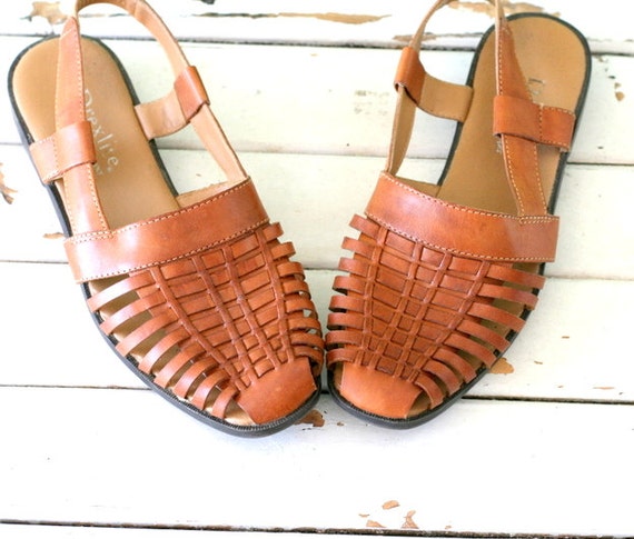 brown slingback flats