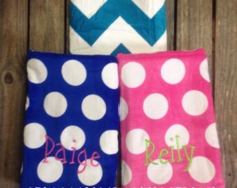 Set of 10 Beach Towel Personalized Monogrammed