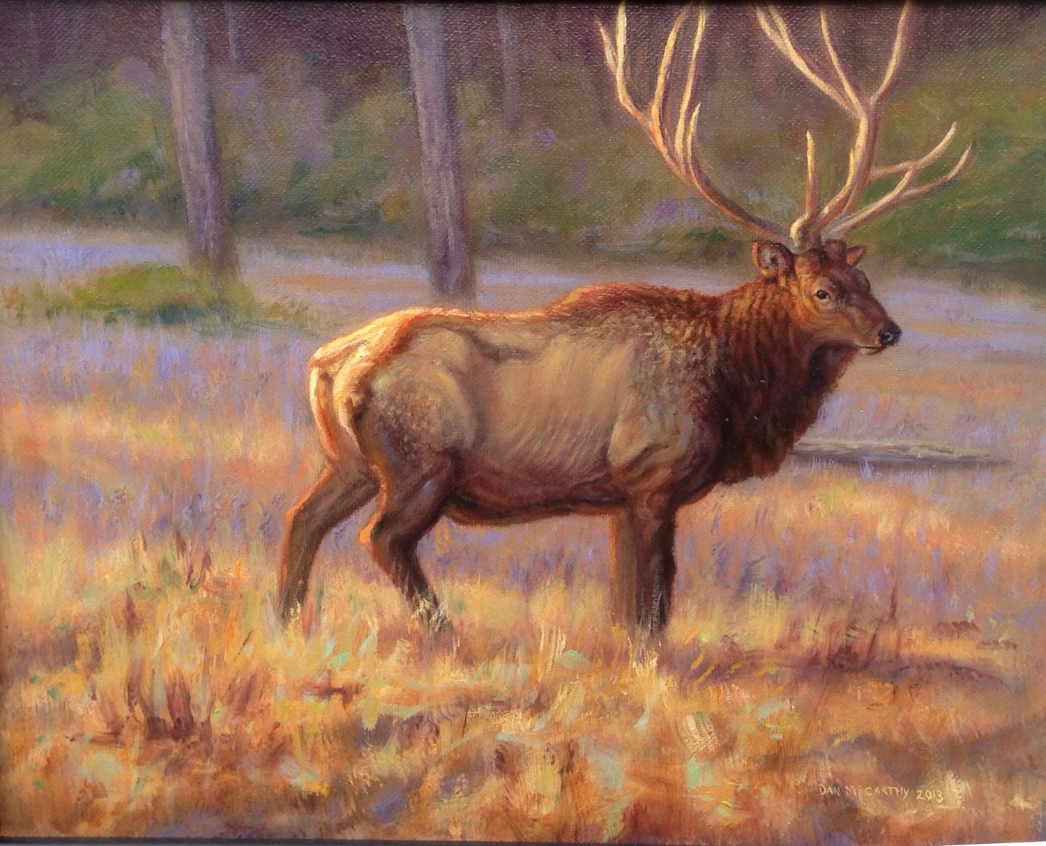 Stank Eye-Elk original oil painting by danm710 on Etsy