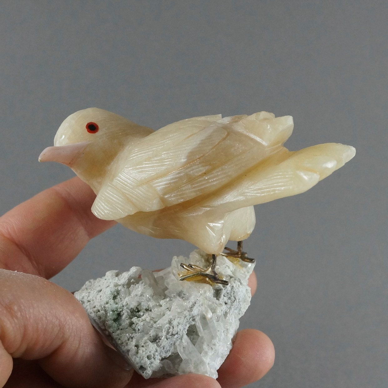 Stone Bird Carving Bird Sculpture gemstone carving