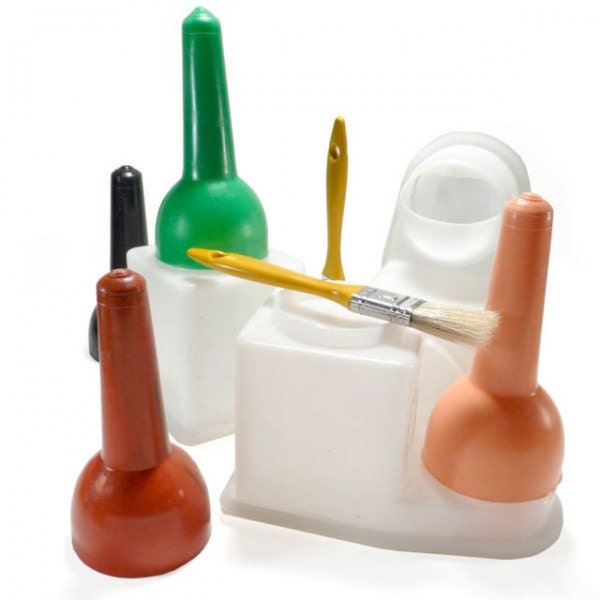Non Spill Glue Pot and Brush Cement Keeper Anti Evaporation