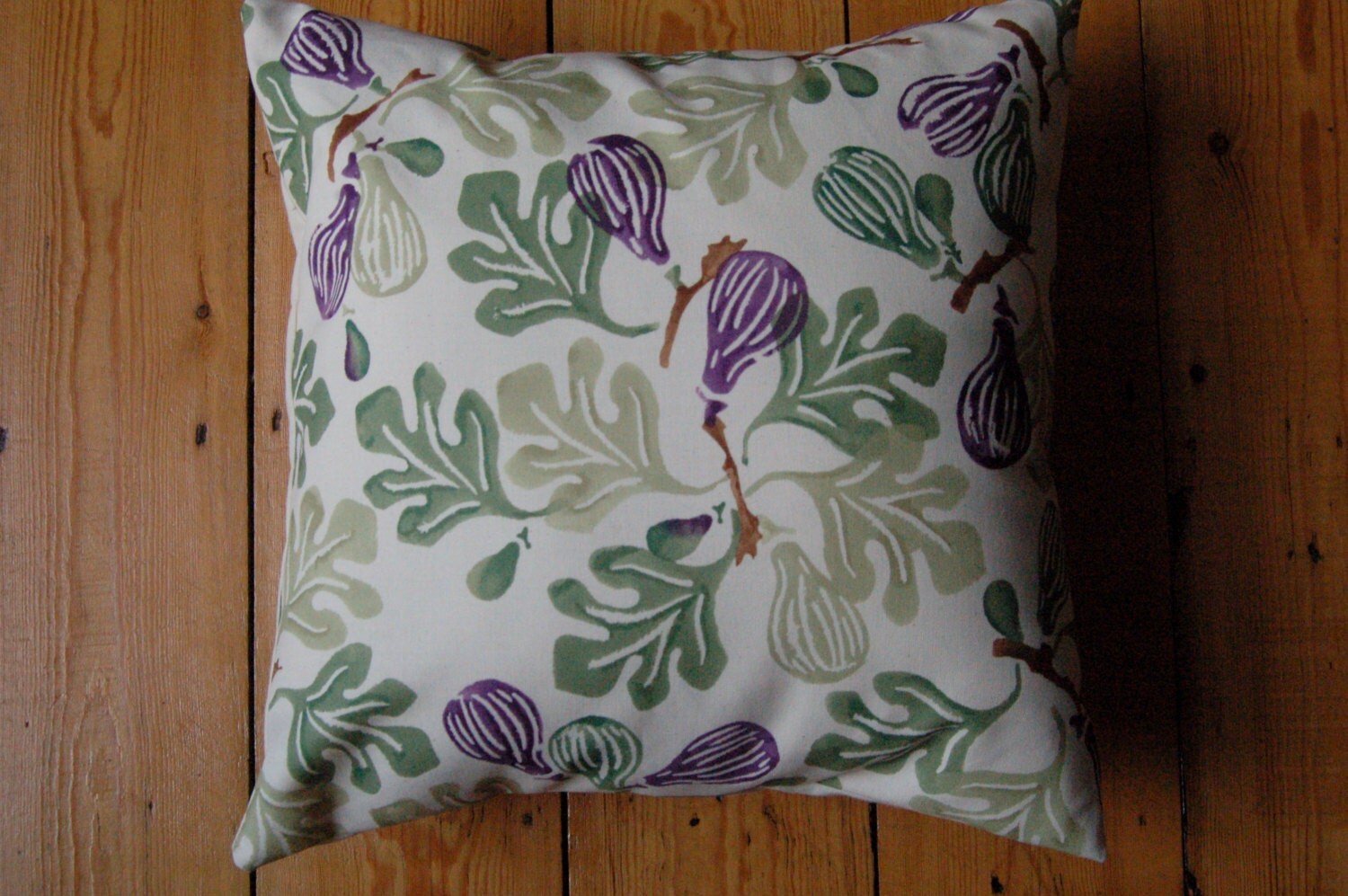 Handmade Cushion Cover Emma Bridgewater Fig Fabric 16 x 16