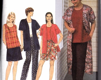 Womens Sewing Pattern 1990s Jacket Top Pants and Shorts Bust 40-46 Plus Size 18w-24W Simplicity 7480