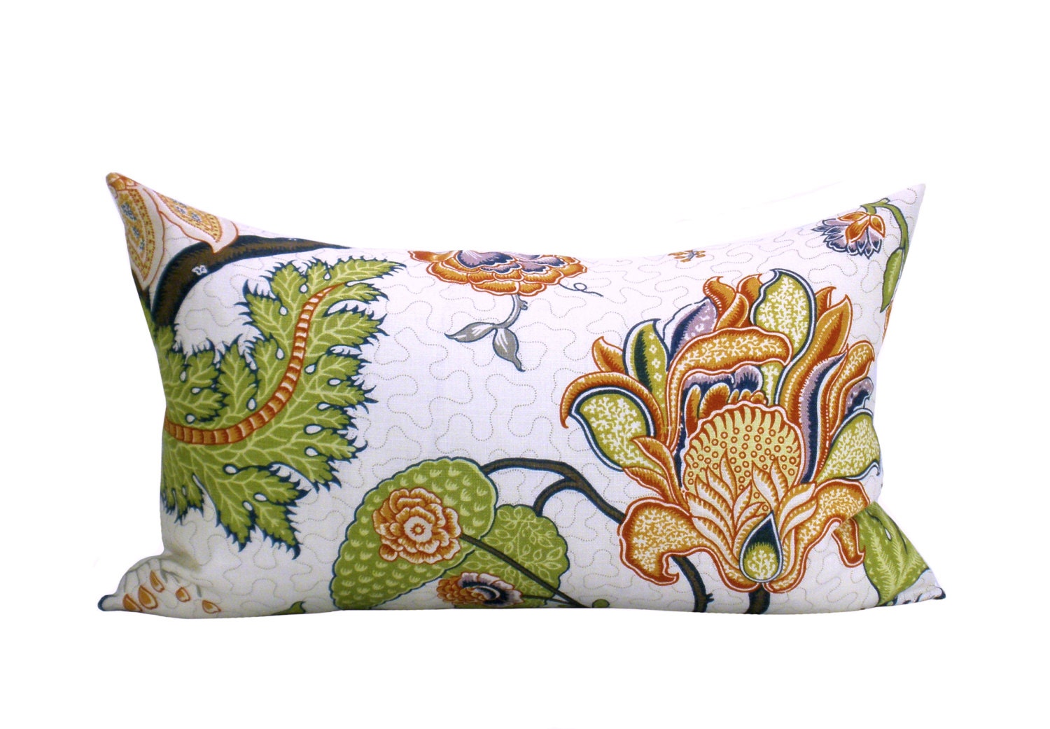 Schumacher Sinhala Linen lumbar pillow cover in Bittersweet