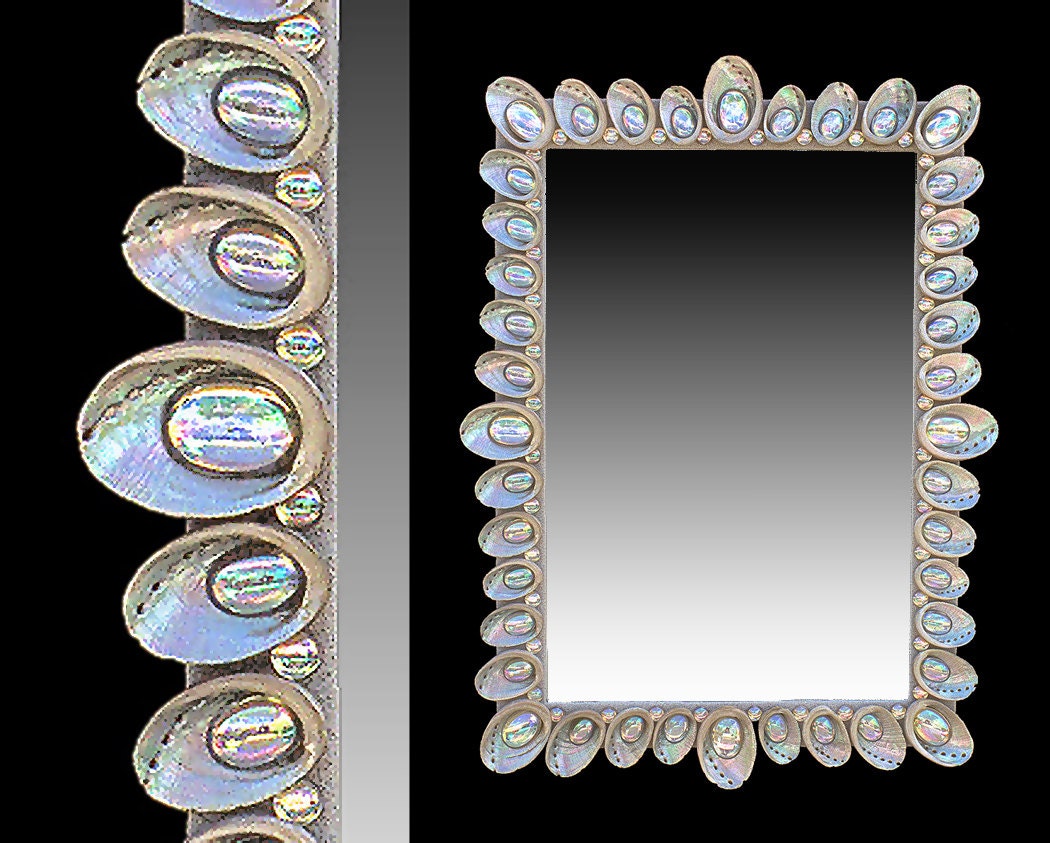 CUSTOM Made Shell Mirrors Designed To Your Size Color