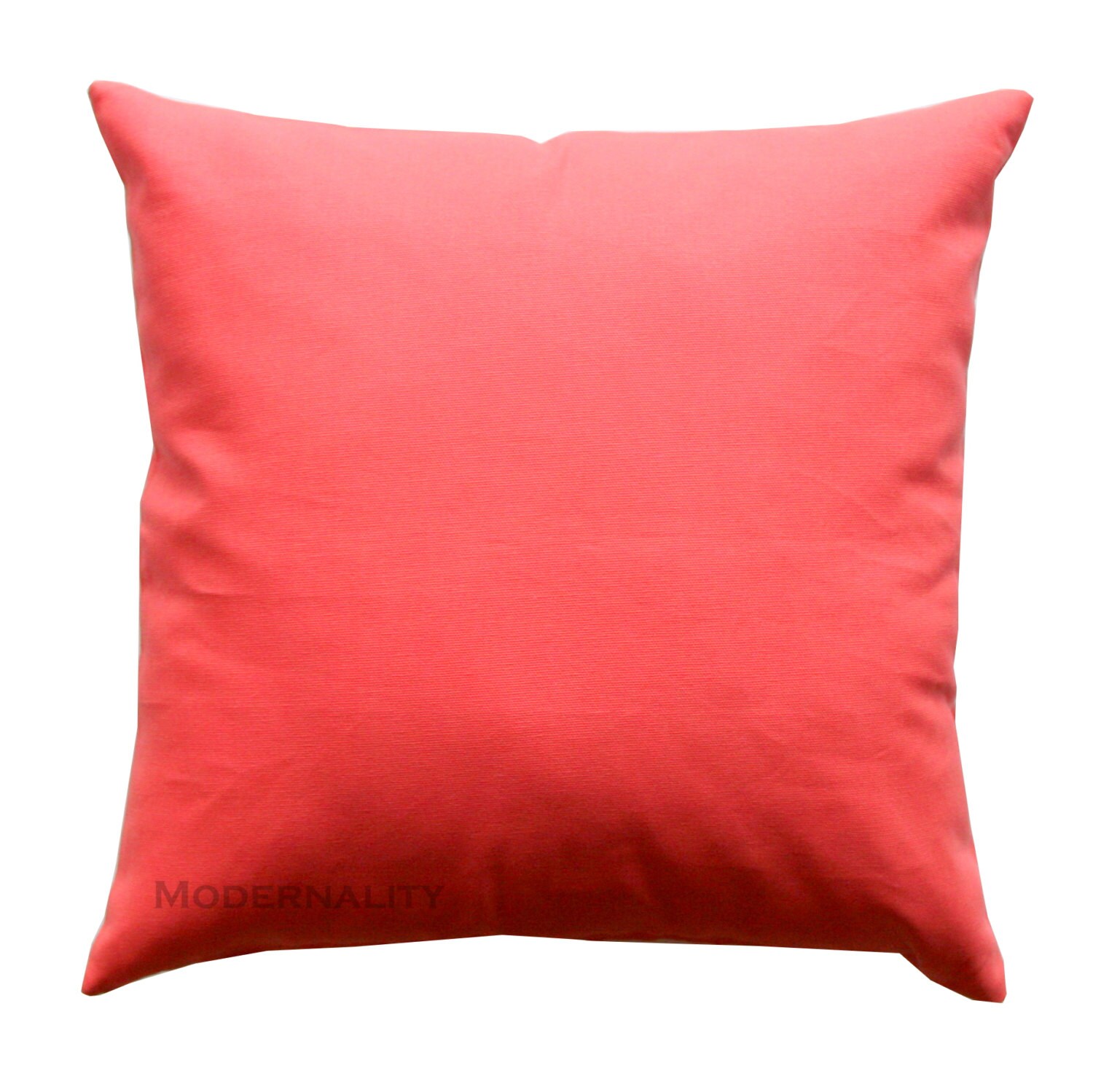 Accent Pillows Solid Coral Pillow Cover All Sizes Zippered
