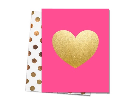 Items similar to Gold Heart - Gold Foil Print on Etsy