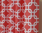 Curtain Panels 24W or 50W x 63, 84, 90, 96 or 108L in Premier Prints Coral Gotcha