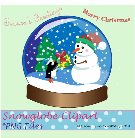 christmas snow globe clipart free - photo #48