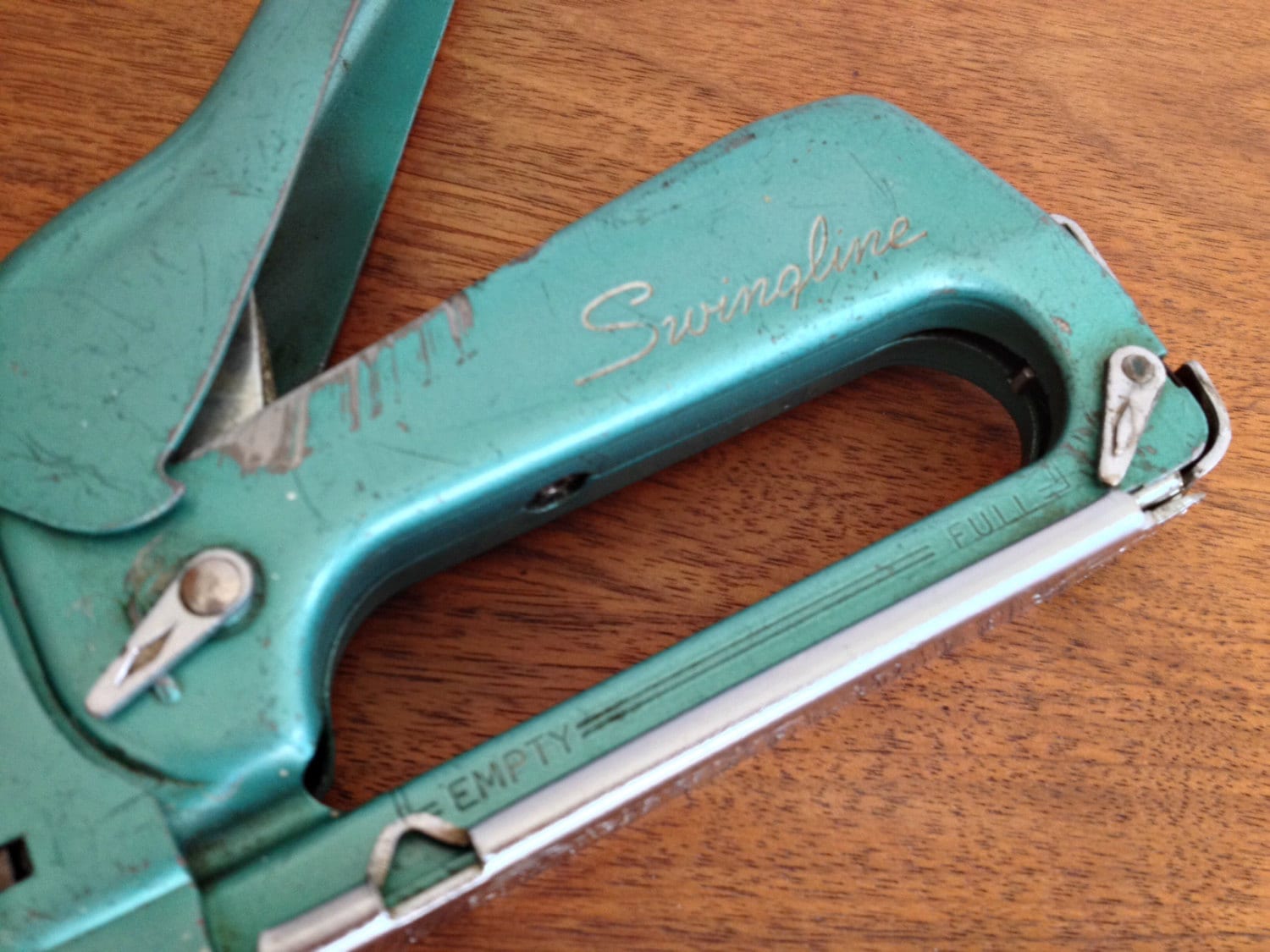Jahrgang SWINGLINE 101 Tacker Hefter Staple Gun Türkis Grün
