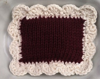 Knitted Scrubbie / Knitted Dishcloth / Knit Pot Scrubber / Dish Scrubbie / Dishcloth / Sponge / Nylon Scrubbie / Scrubber